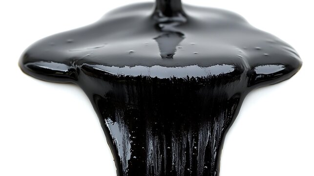Black slime flowing