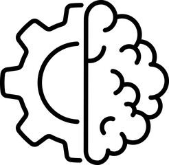 Innovation and creativity icon - Editable Stroke SVG, fully scalable.