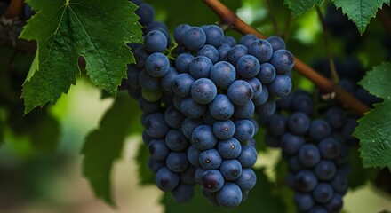 grapes,  red grapes,  wine grapes, Ripe Red Grapes on the Vine