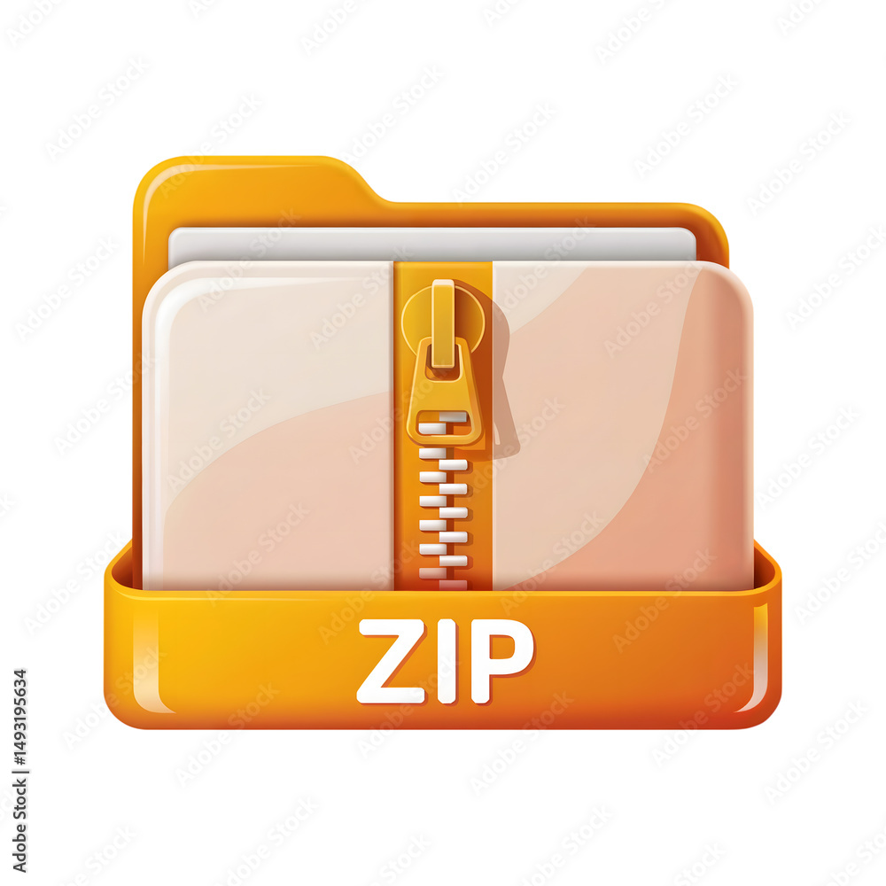 Poster vector folder icon set illustration features business and computer symbols for file storage and web 