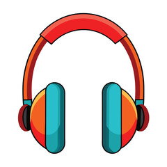 headphone vector image on white background