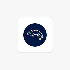 Obraz premium Panther Chameleon, vector, pixel perfect, illustrator file