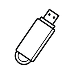 usb flash drive vector illustration