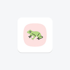 White’s Tree Frog, vector, pixel perfect, illustrator file