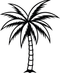 Fototapeta premium palm tree silhouette