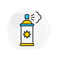 Disinfectant Vector Icon For Virus Protection And Hygiene