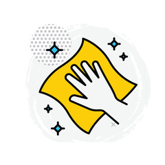 Cleaning Vector Icon For Surface Disinfection And Sanitization