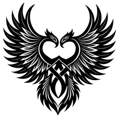 winged heart with wings