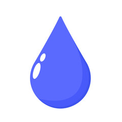 Drop of water vector. Drop of water, symbol of life and purity.