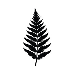 Fern Leaf Canvas Vector Silhouette Art