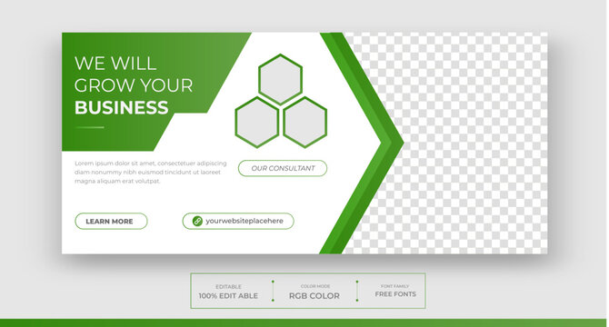 Digital Marketing Agency Facebook Cover Photo Design and Corporate Business Social Media Instagram post template