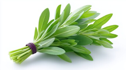 Obraz premium A bunch of Tarragon, isolated on white background