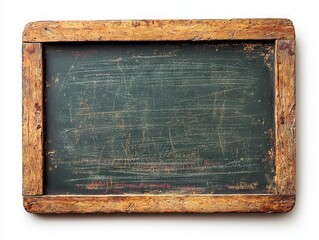 black school chalkboard on white background , old school chalkboard