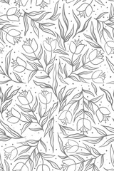 Obraz premium Seamless floral pattern high quality background 