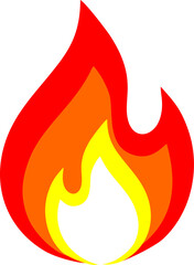 vector illustration of a fire