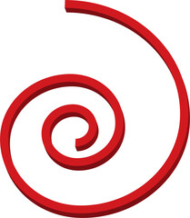 Obraz premium 3d red spiral