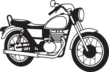 Obraz premium A motorcycle vector art