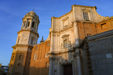 Cathedral of the Holy Cross over the Waters aka the Cádiz Cathedral in Andalusia, Southern Spain