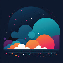 abstract background with circles