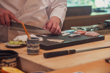 【#料亭】板前の手元