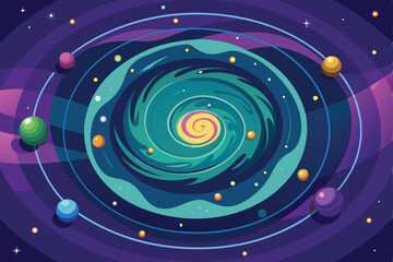 spiral universe space fantasy imaginary-star cha.eps