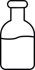 Bottle Icon Liquid Container Design Vector