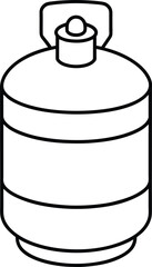 Propane Tank Icon Gas Cylinder Graphic