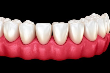 Healthy Teeth And Gums 3D Medical Illustration