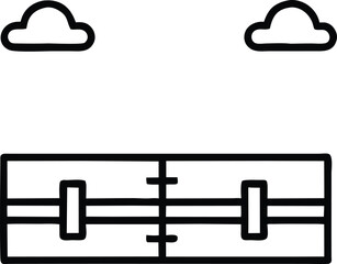 Simple Cloud Icon Design Vector Graphic