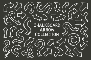 Hand drawn arrow vector set collection