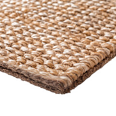 Modern Eco Straw Mat with a Refined Natural Texture Isolated on Transparent Background