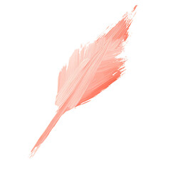 Artistic Arrow with Creative Brush Strokes in Soft Isolated on Transparent Background