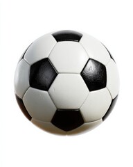 Fototapeta premium Classic black and white soccer ball, ready for the game!
