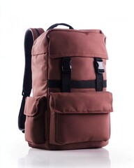 Naklejka premium Stylish brown backpack for everyday use