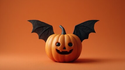 Halloween Pumpkin with Wings