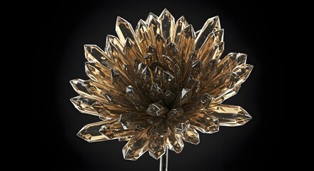crystal,  crystals,  golden crystal, Golden Crystal Flower