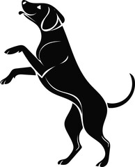 Dog vector illustration silhouette image