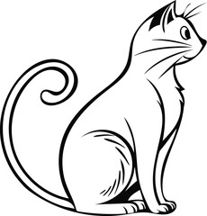 cat vector illustration silhouette image
