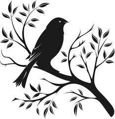Bird vector illustration silhouette image