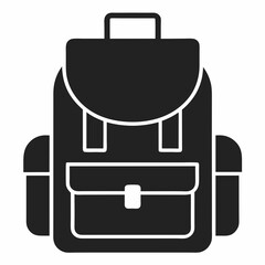 Fototapeta premium black suitcase icon