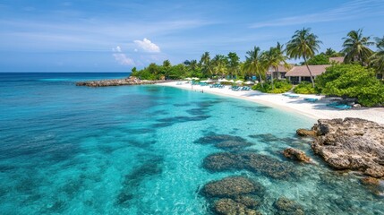 Fototapeta premium Pristine tropical beach paradise