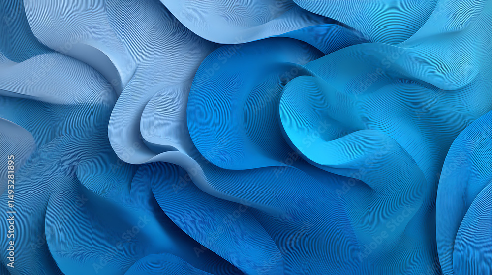 Poster creative wide blue tech lines texture. design and technology concept. 3d rendering. 38224056 2