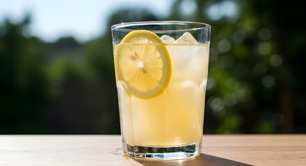 lemonade,  iced lemonade,  lemon, Refreshing Iced Lemonade in a Glass