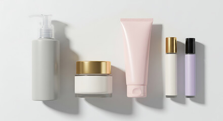 Luxury Skincare Product Line Elegant Packaging and High-Quality Formulas for Radiant Skin