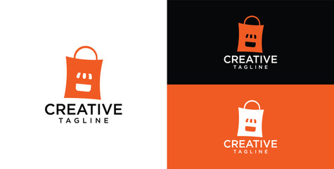 Online Shop Logo designs Template, Vector illustration,