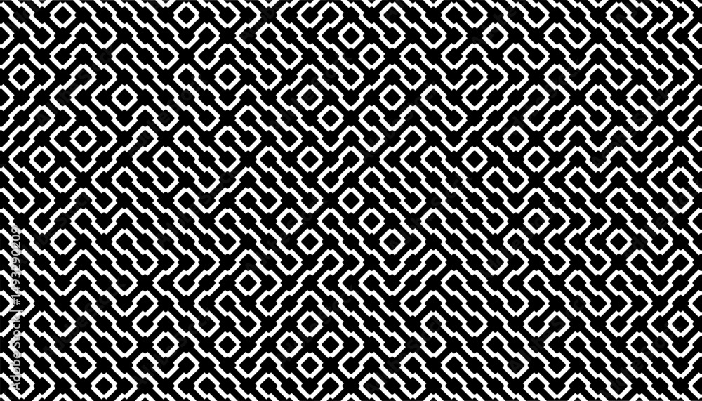 Poster black and white abstract molecule pattern for modern background and jersey design. vector format ill