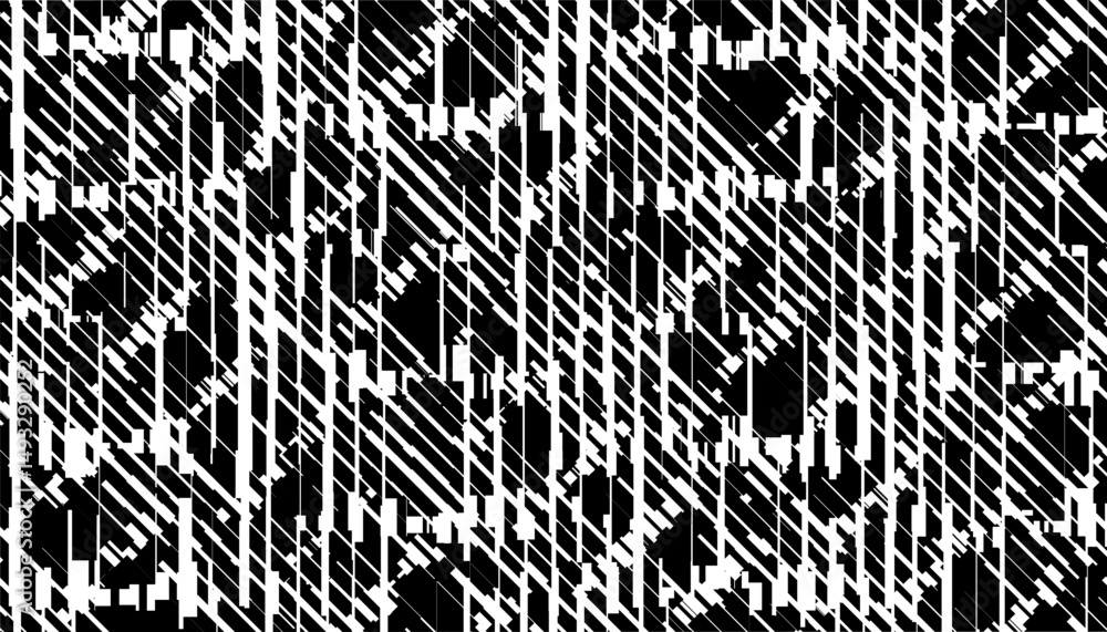 Poster black and white abstract and grunge pattern for modern background or jersey design. fully editable v