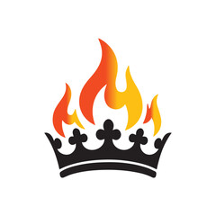 Flaming Crown Logo Design