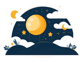 月のささやきと星屑の夜