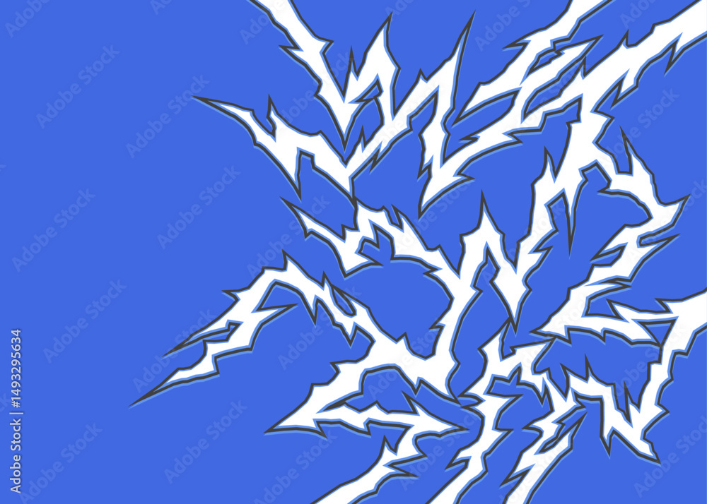 Aufkleber abstract background with seamless geometric tribal gothic pattern and with some copy space area